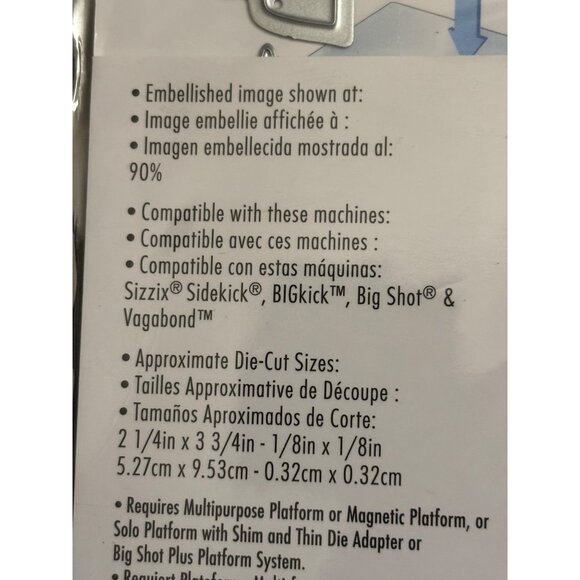 Sizzix & Io Christmas Themed Set Of 3- Santa Merry Christmas Text & Hanging Bell - Picture 10 of 11